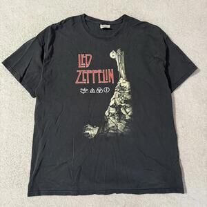 Vintage Led Zeppelin T-Shirt XL Hanes Heavyweight Rock Tee Men’s